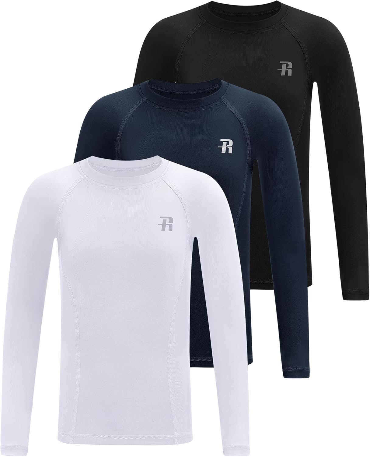Thumbnail 6 de Runhit Boys Compression Shirt: Kids Long Sleeve Athletic Base Layer