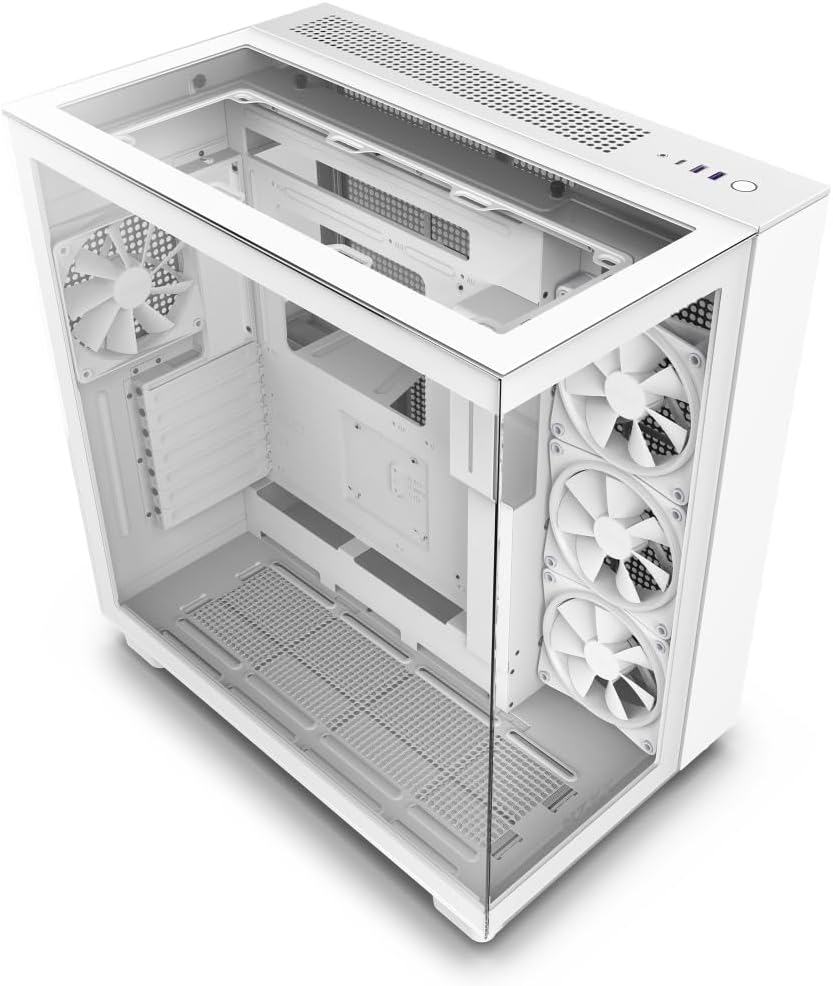 Detalle de NZXT H9 Elite CM-H91EW-01 ミドルタワーPCケース 強化ガラス・デュアルチャンバー・ホワイト