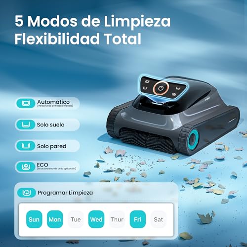 Detalle de AIPER Scuba S1 2026 Upgrade: robot limpiafondos y paredes con app, navegación Smart y hasta 240 min