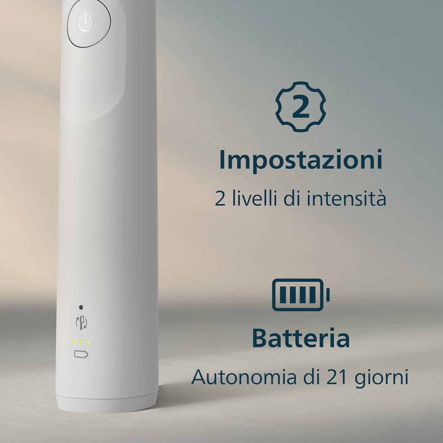 Thumbnail 6 de Philips Sonicare 5300 HX7108/04: spazzolino sonico con 2 livelli di intensità e avviso di pressione
