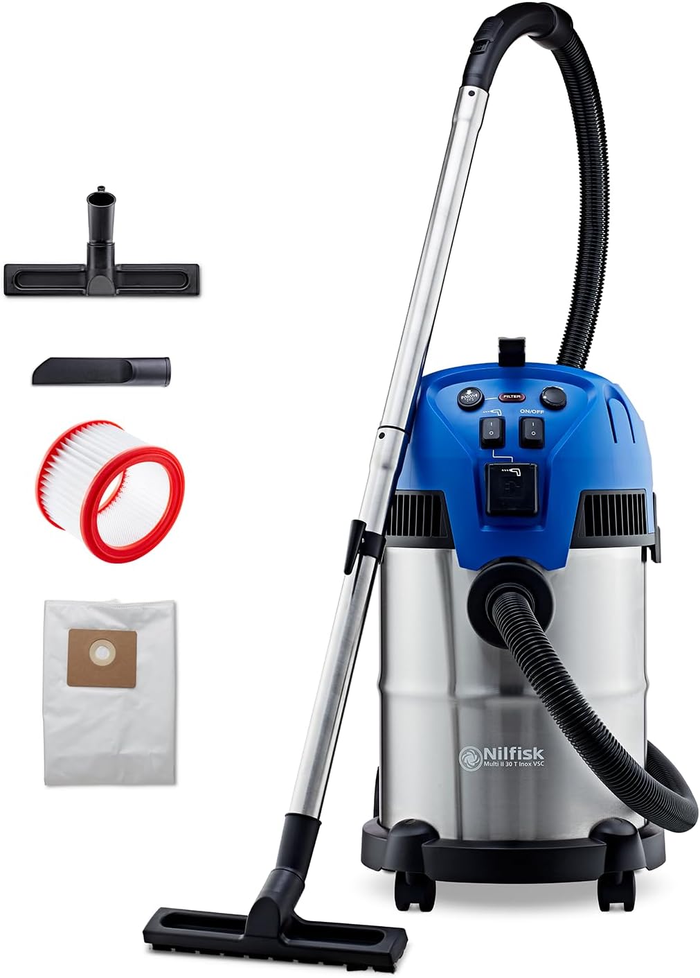 Detalle de Nilfisk Multi II 30T aspirateur eau & poussière 🧹