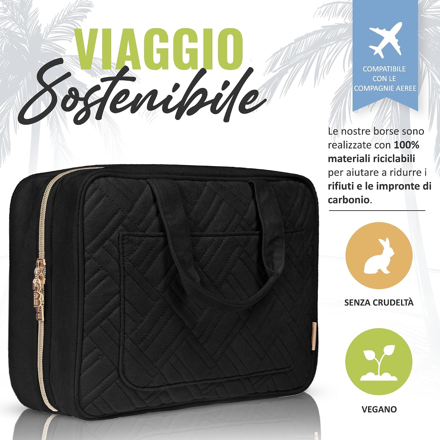 Thumbnail 4 de BOACAY Grande Beauty Case da Viaggio: organizer sospeso e robusto per trucco e cosmetici