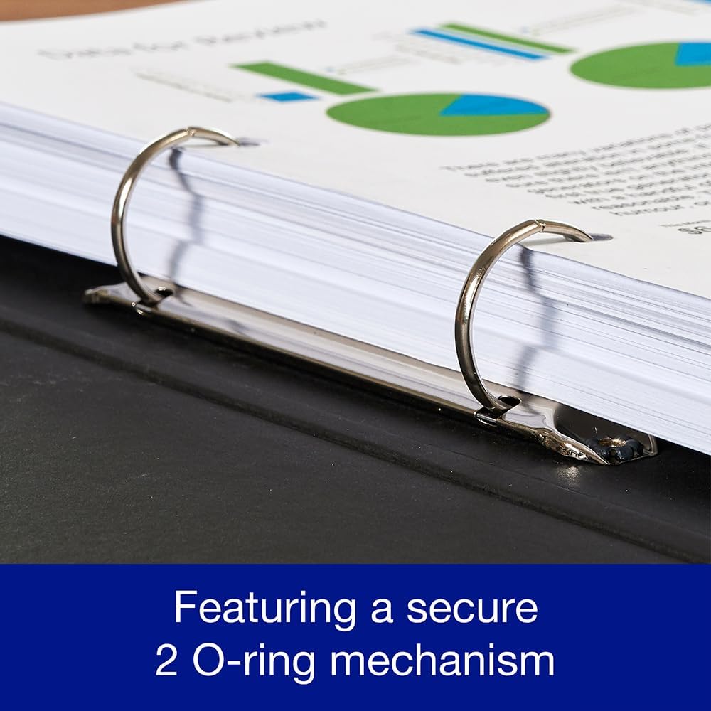 Thumbnail 4 de Oxford A4 Ring Binders with Leaves Pattern (3 Pack) – 40 mm spine, holds up to 250 sheets