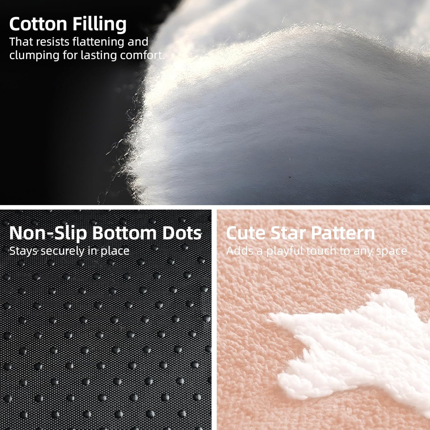 Thumbnail 2 de MORA PETS Medium Dog Crate Bed Mattress 60 x 45cm (star pattern pink) – washable flat crate mat