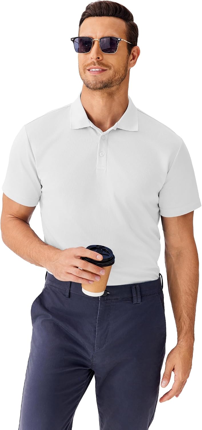 Thumbnail 4 de Polo homme PINSPARK à manches courtes, respirant et séchage rapide (idéal golf, été et sport)