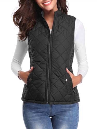Detalle de Fuinloth Quilted Vest, Stand Collar ⚙
