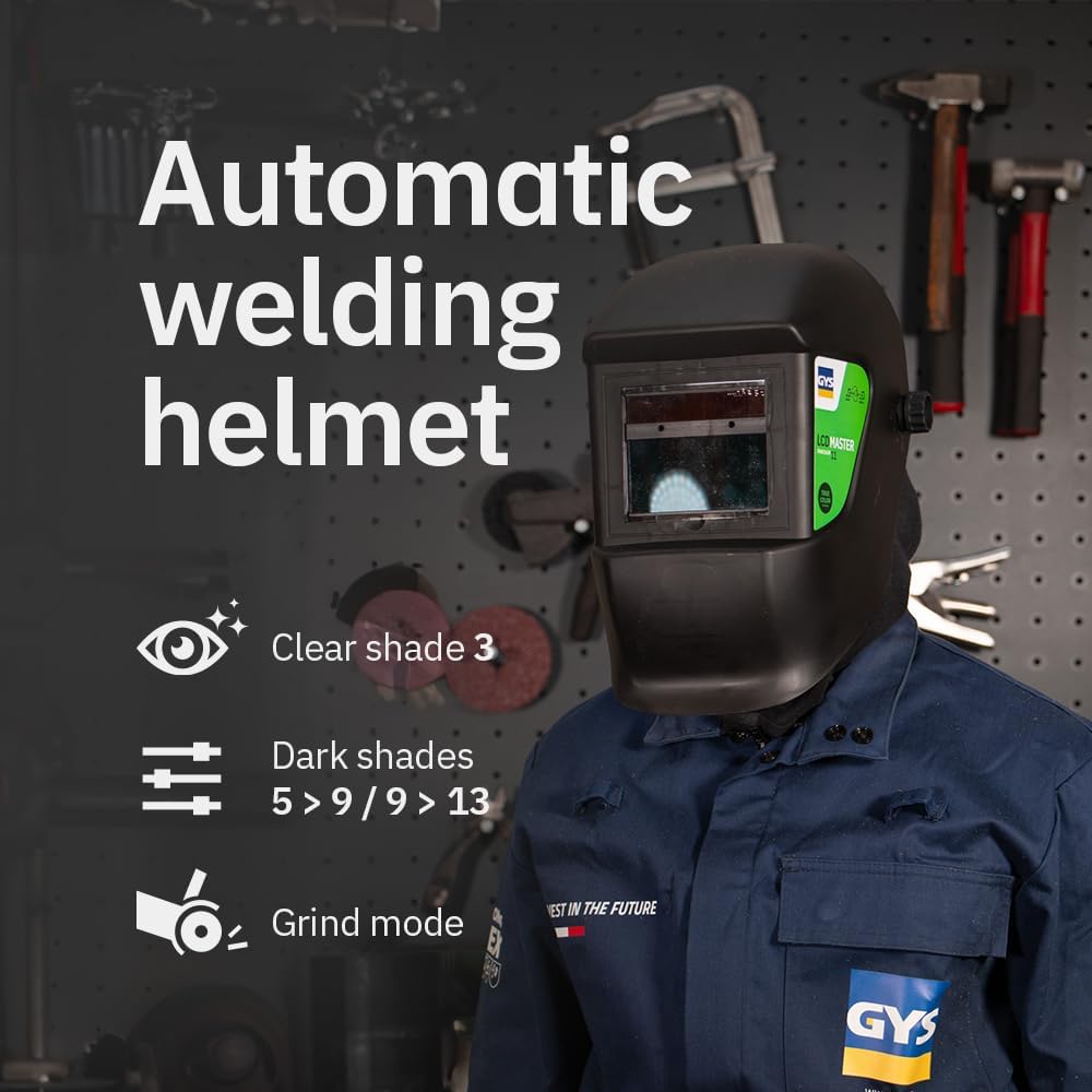 Thumbnail 1 de GYS LCD Master 11 Auto-Darkening Welding Helmet with Truecolour Lens