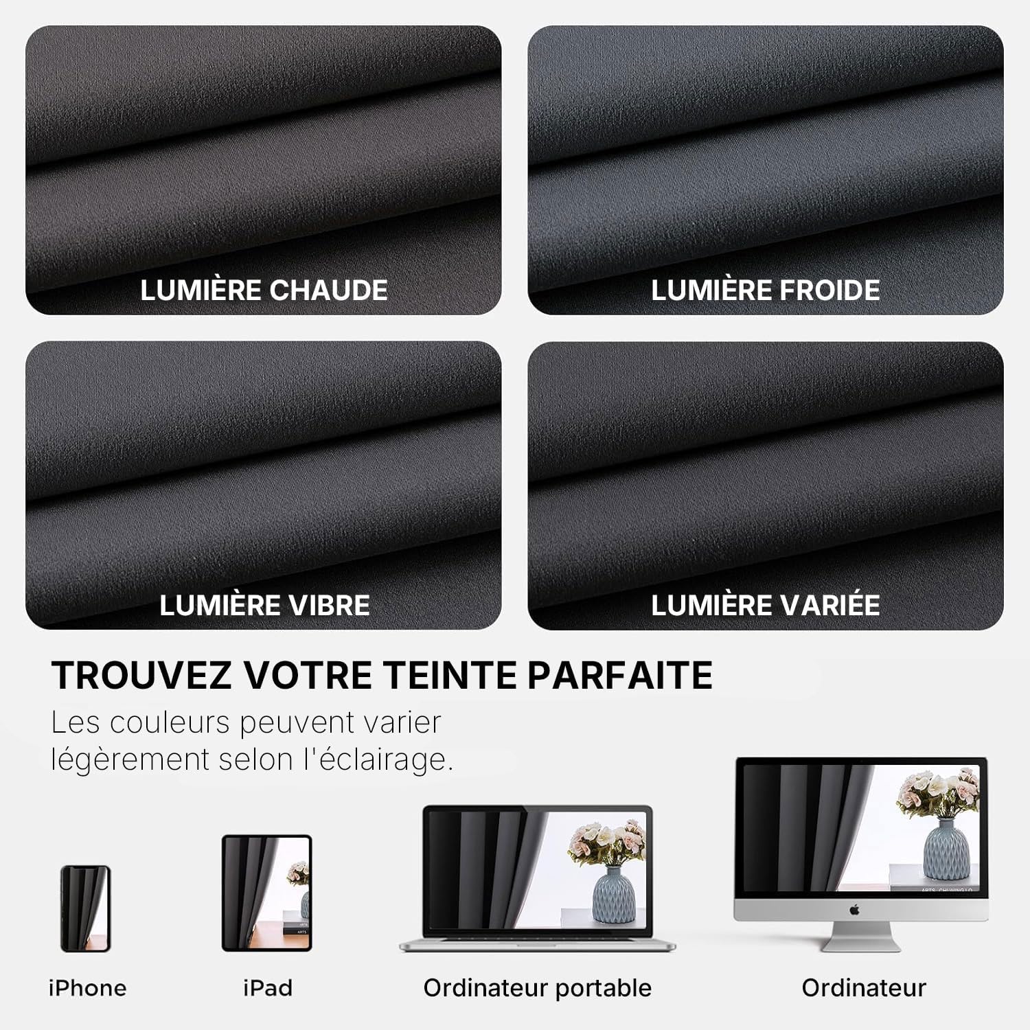 Thumbnail 6 de Joydeco Rideau occultant 117×137 cm 🪟