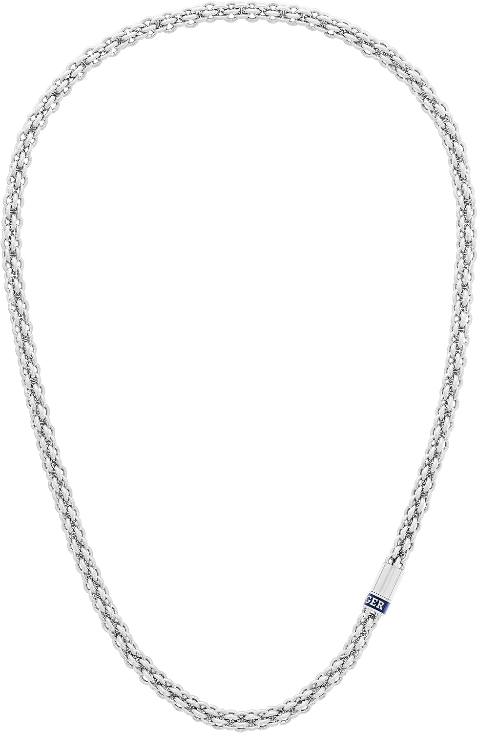 Detalle de Tommy Hilfiger Jewelry Gliederarmband oder Halskette für Herren – Verschlungene Kreise in Silber oder Gold