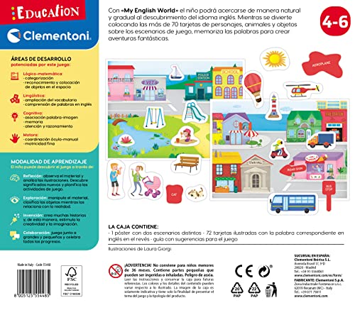 Detalle 2 de Clementoni My English World juego educativo inglés 4 años