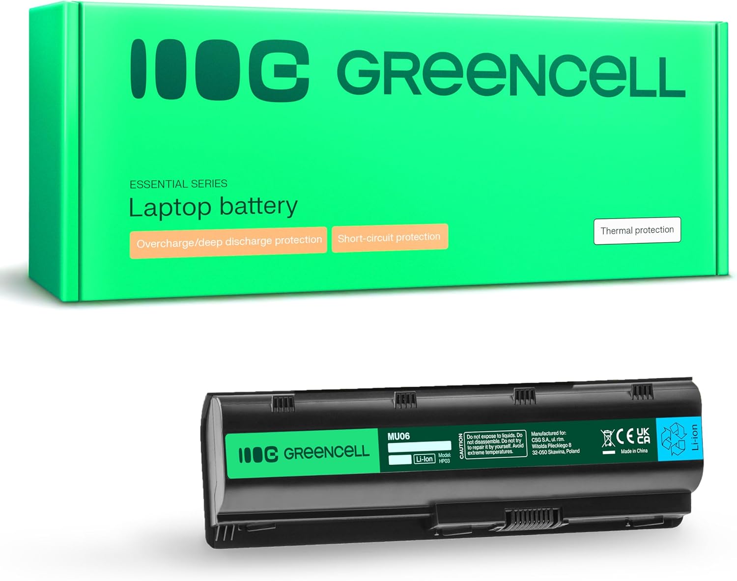 Batteria per notebook HP Green Cell 4400 mAh