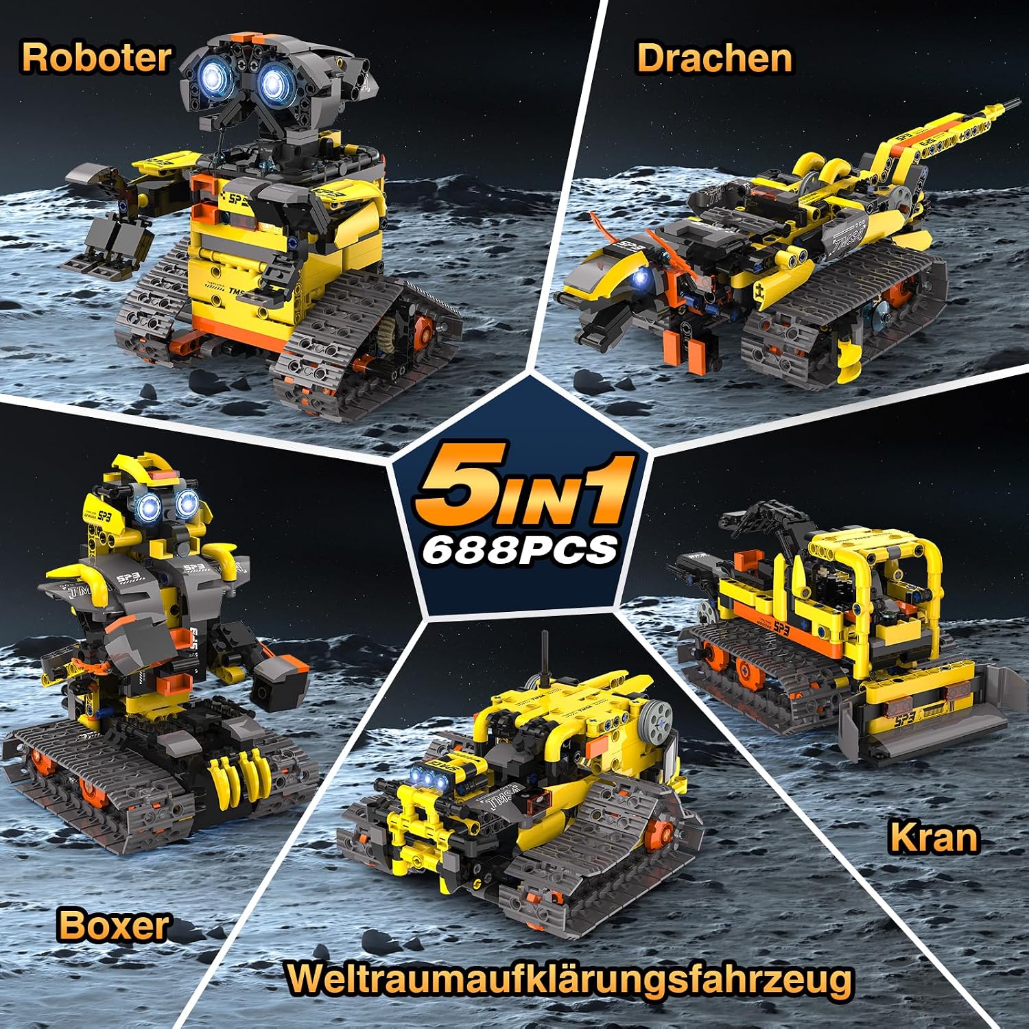 Thumbnail 1 de Technic Roboter Bauspielzeug 688PCS