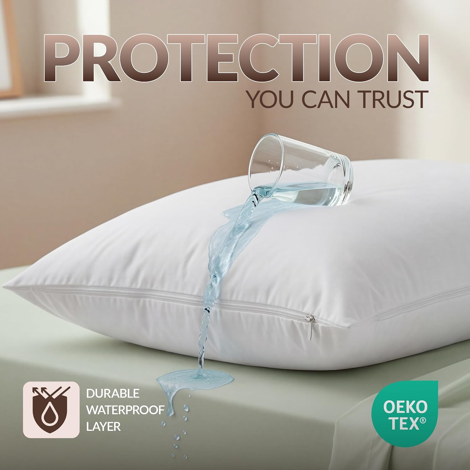 Detalle de Utopia Bedding Pillow Protectors, King Size