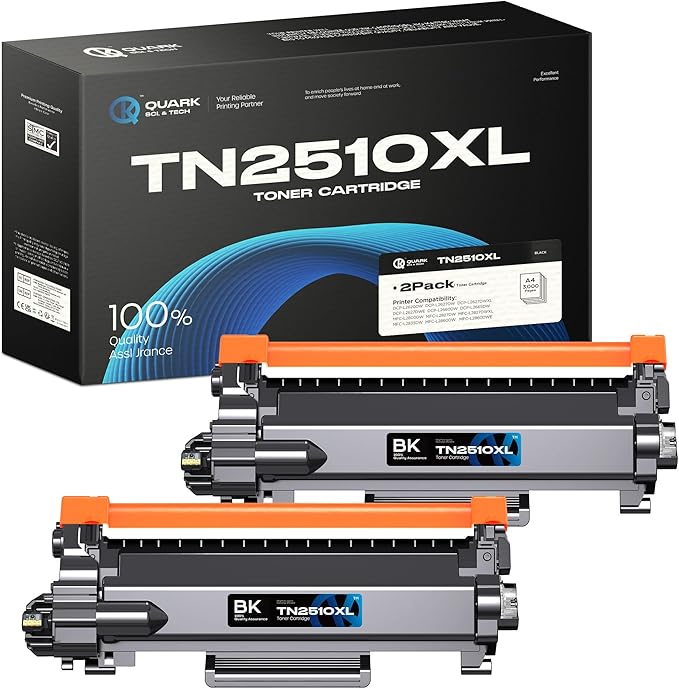 Quark TN2510 XL, Cartucho de Tóner para Brother ✒️
