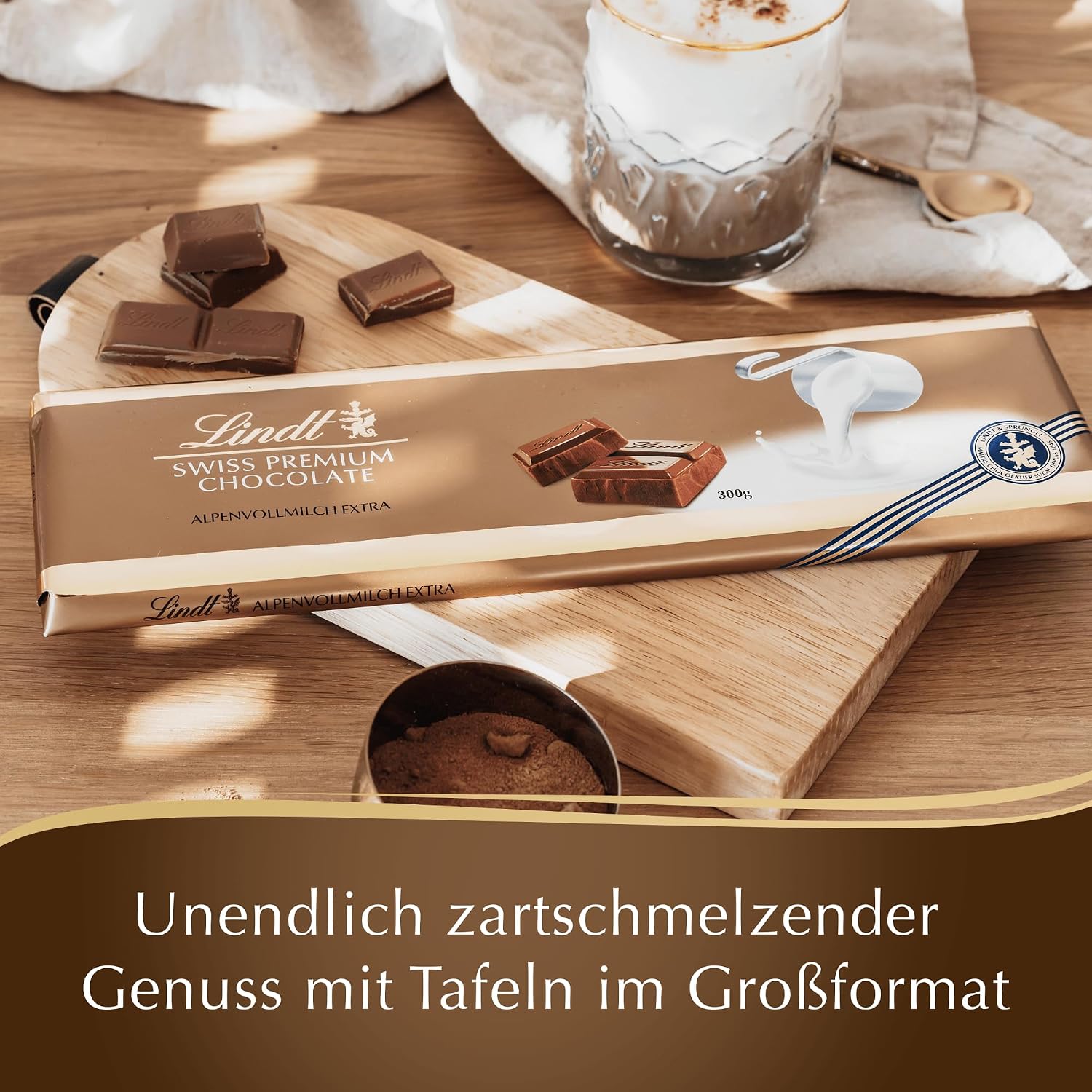 Detalle 2 de Lindt Weiße Mandel Tafel 300 g