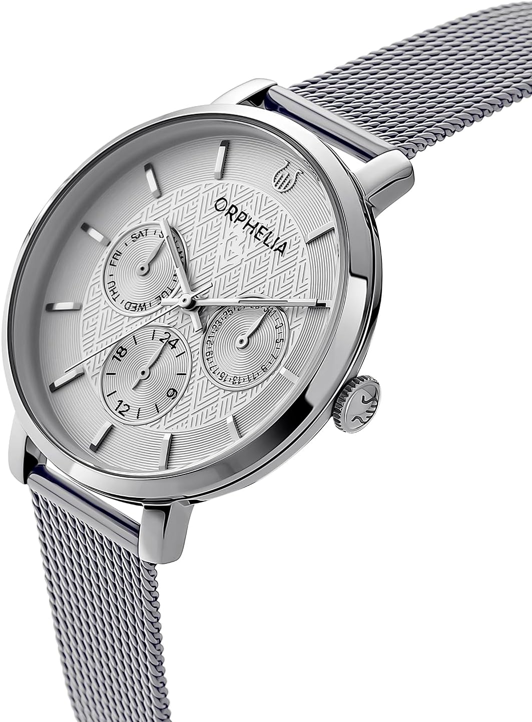 Detalle 2 de ORPHELIA Montre Derby femme bracelet acier inoxydable