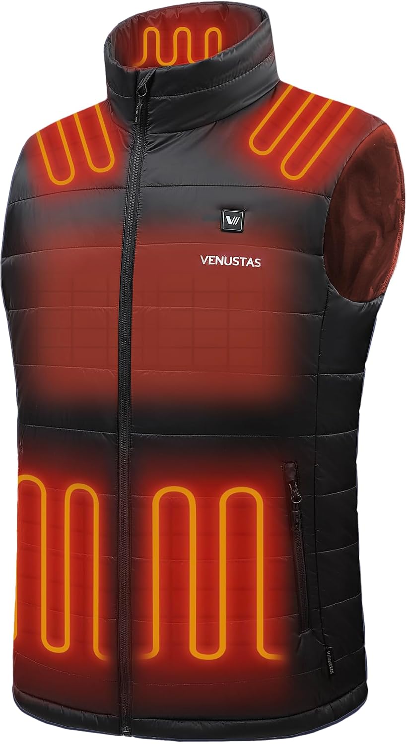 Detalle de Venustas Venustas-6000 Men's Heated Vest, 6 Zones, 3 Heat Settings