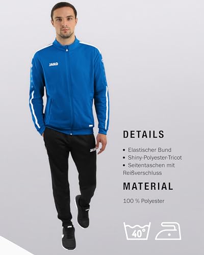 Detalle 1 de JAKO Competition 2.0 Polyesterhose Kids – Schwarz/Weiß, 140
