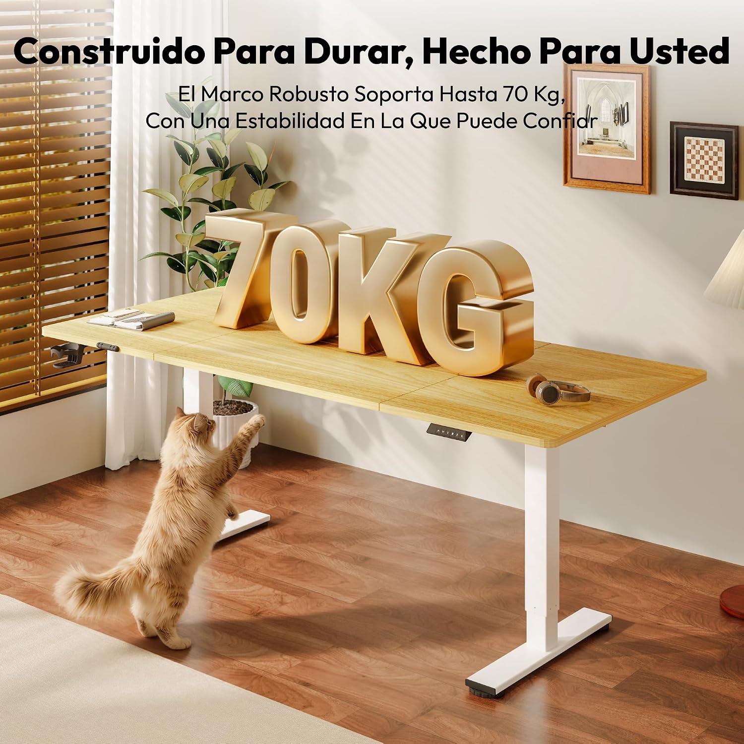 Detalle 2 de SANODESK 180 x 80 cm Escritorio elevable eléctrico