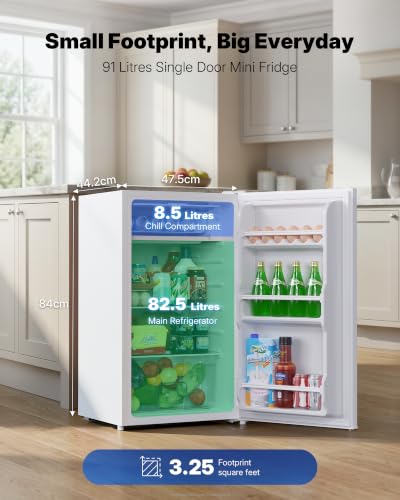 Detalle de Upstreman Upstreaman 91L Under Counter Fridge 0–10°C Adjustable Temp