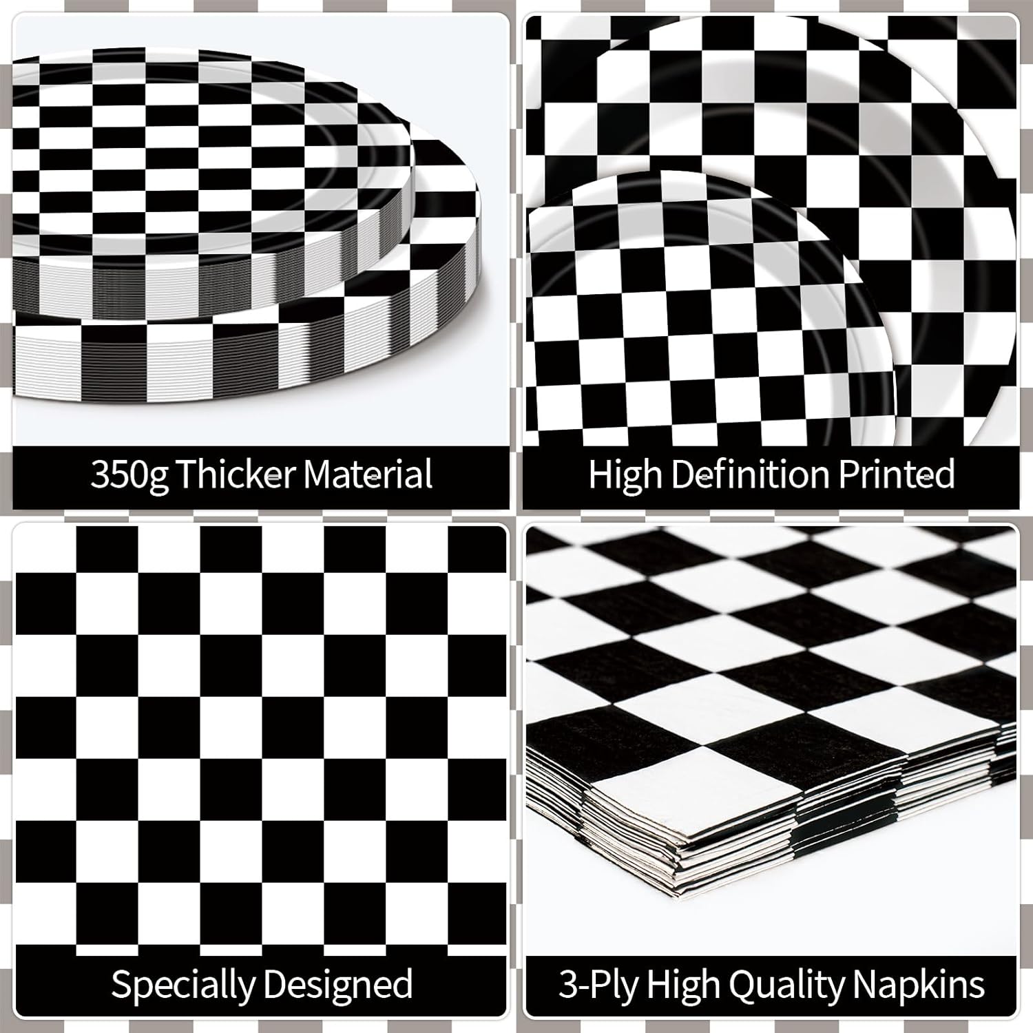 Thumbnail 3 de Race Car Party Plates Napkins Set