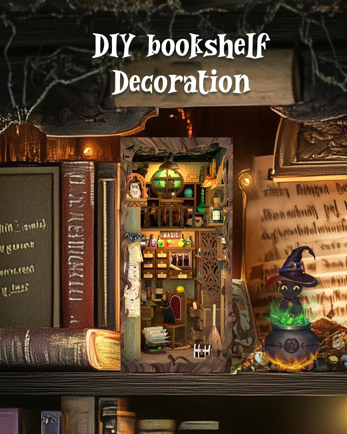 Thumbnail 4 de Cutefun Book Nook Kit DIY 3D Bookend