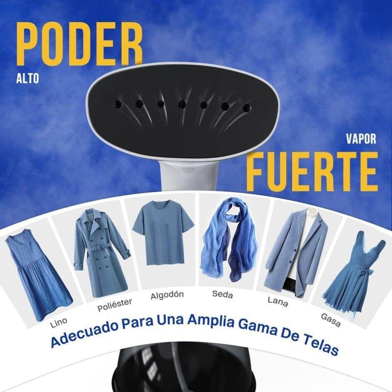 Detalle de Plande Vapor Vertical Rolipo 1640W 400 ml – Removedor de arrugas