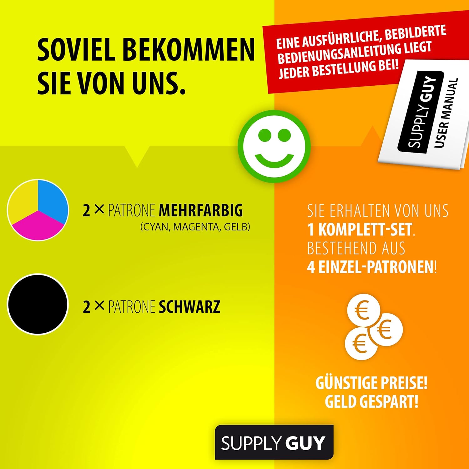 Thumbnail 2 de Supply Guy 4 Druckerpatronen kompatibel mit Kodak 30 / 30XL High Yield (Multipack) für verschiedene ESP-/Office-/Hero-Modelle
