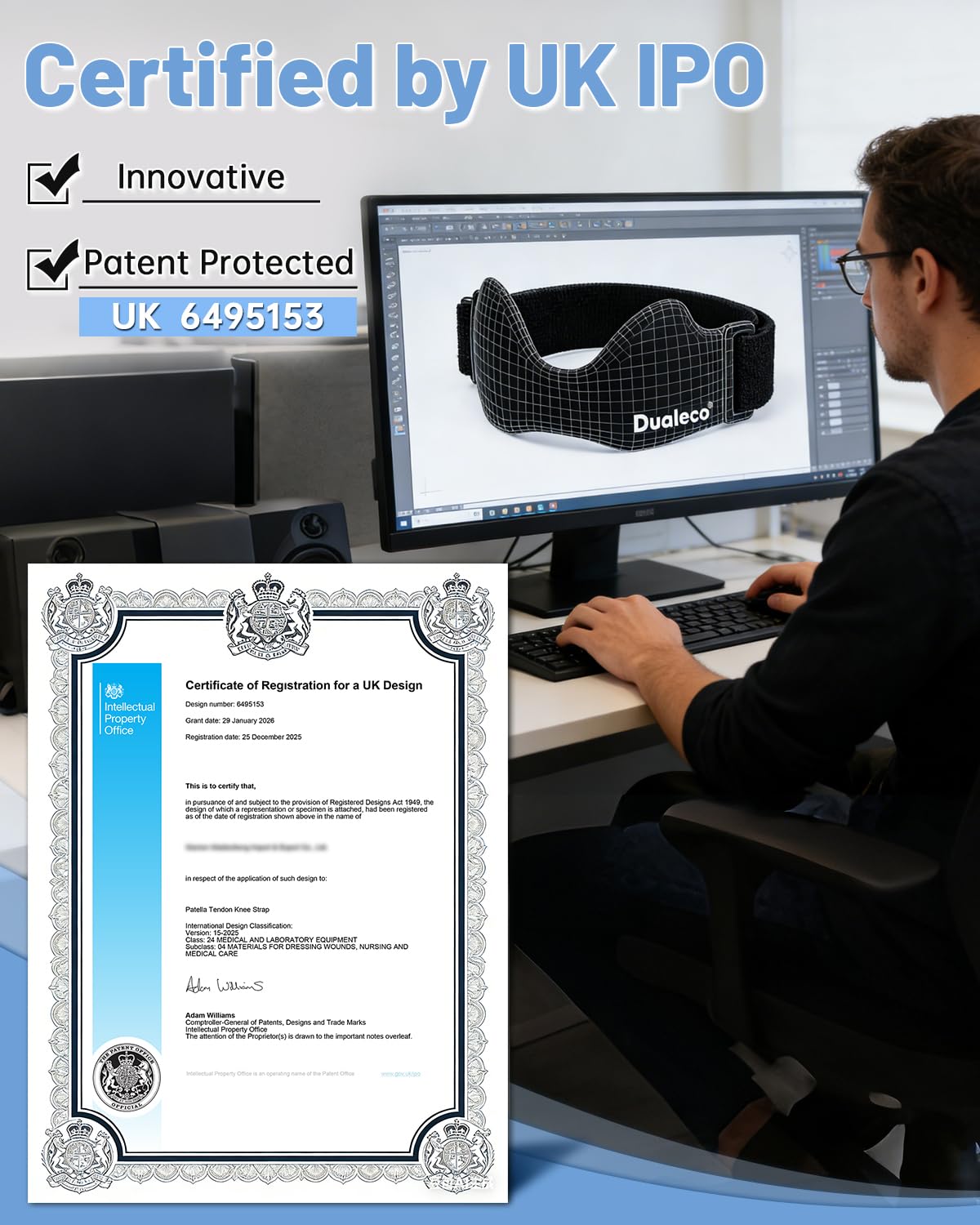 Thumbnail 1 de Dualeco Patella Tendon Knee Strap