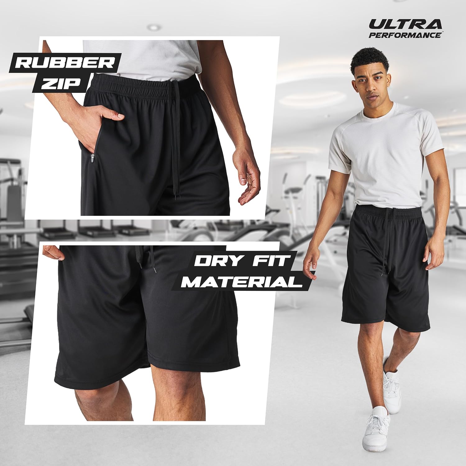 Detalle de Ultra Performance Men's 5 Pack Running Shorts