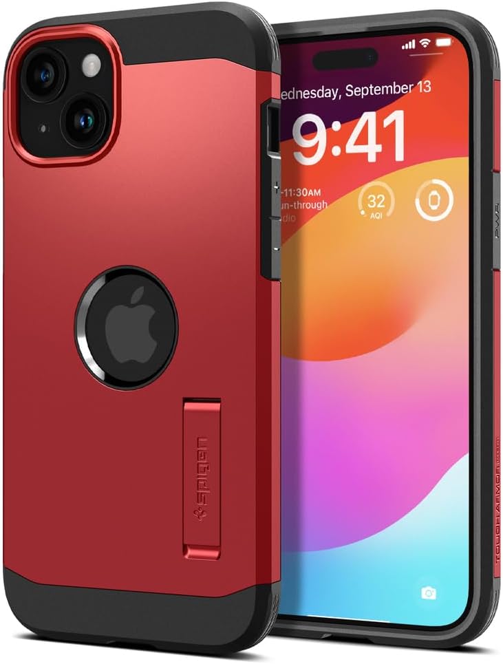 Thumbnail 3 de Spigen Tough Armor MagFit pour iPhone 15 : coque magnétique antichoc avec béquille