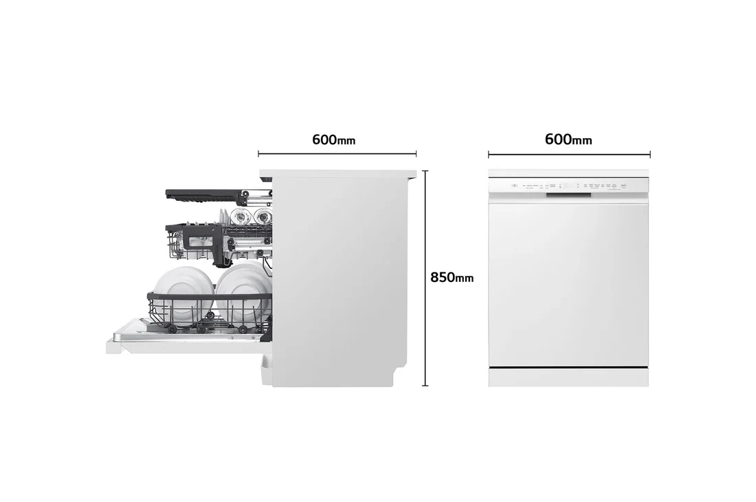 Thumbnail 1 de LG DF355FW Outlet lavavajillas blanco, 3ª bandeja