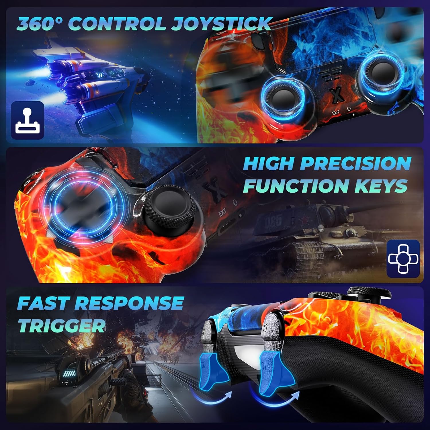 Thumbnail 3 de Suoxiom PS4 Wireless Controller