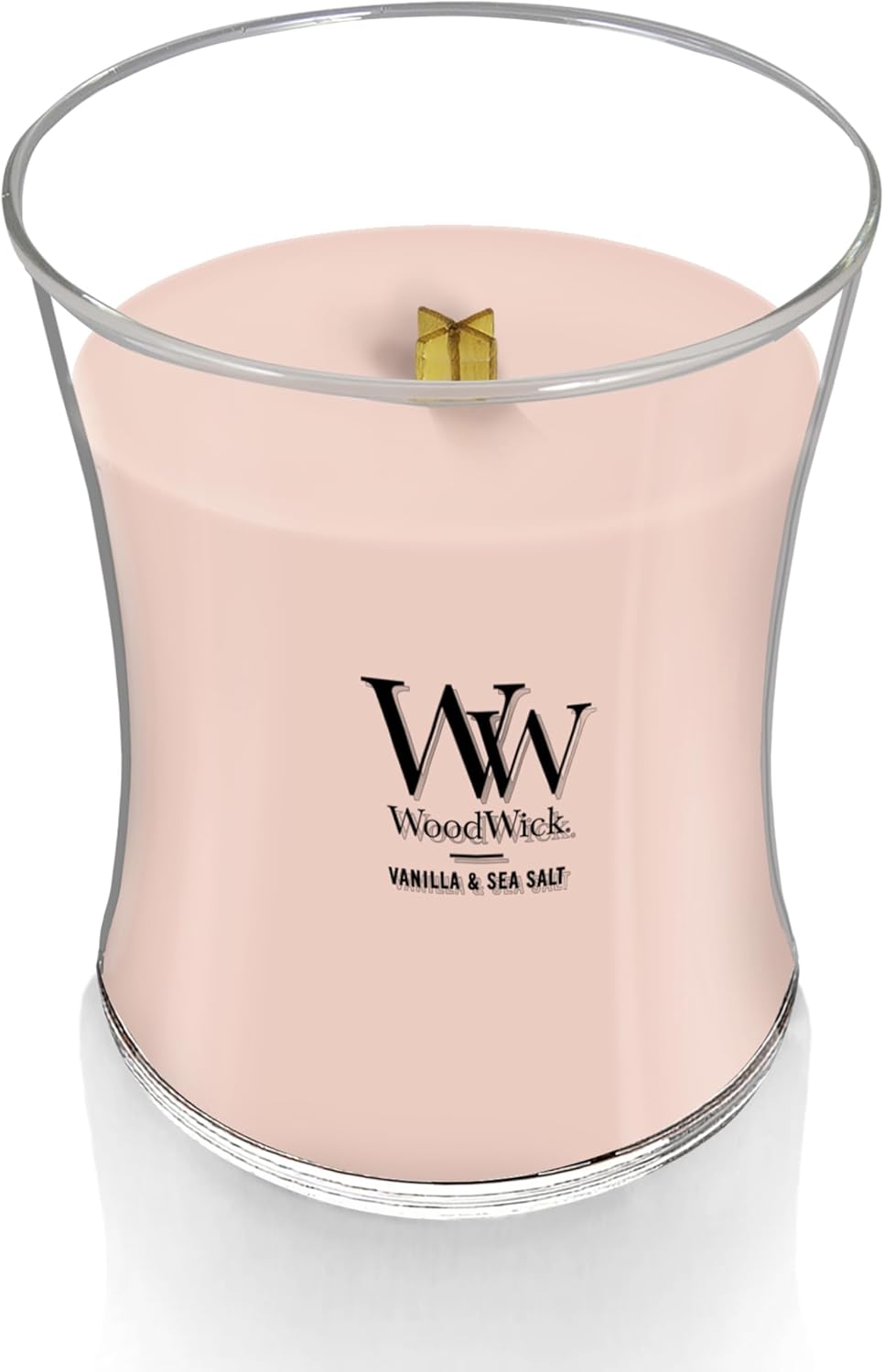 Detalle de WoodWick bougie vanille sel marin