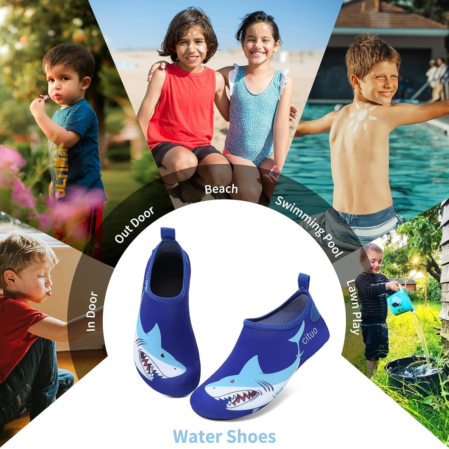 Thumbnail 1 de todaysunny Water Shoes for Kids: Quick-Dry, Non-Slip and Lightweight For Outdoor Adventures