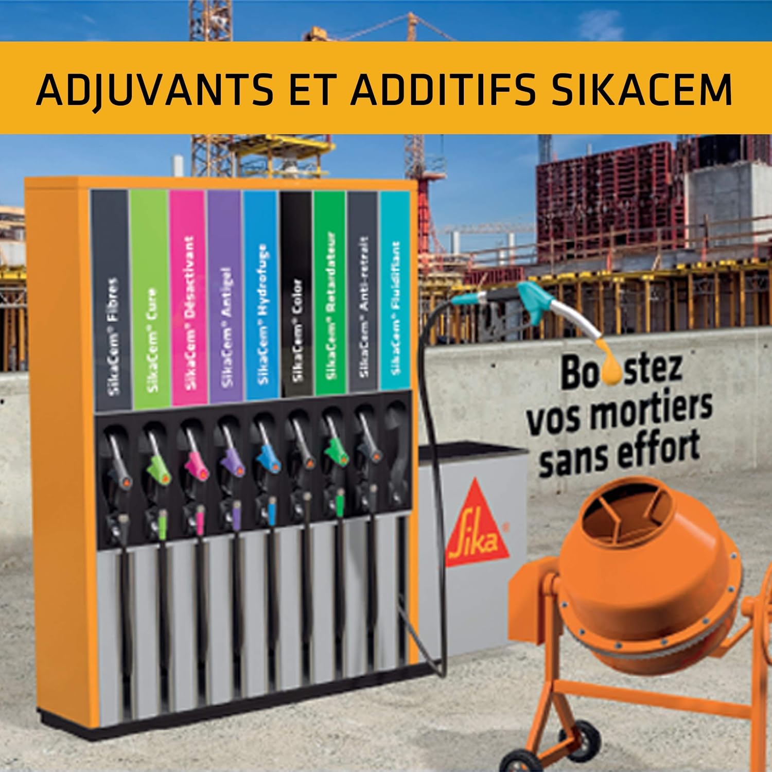 Thumbnail 5 de SikaCem Accélérateur Façade Transparent – Accélérateur de prise 20 L pour enduits, mortiers de montage et bétons