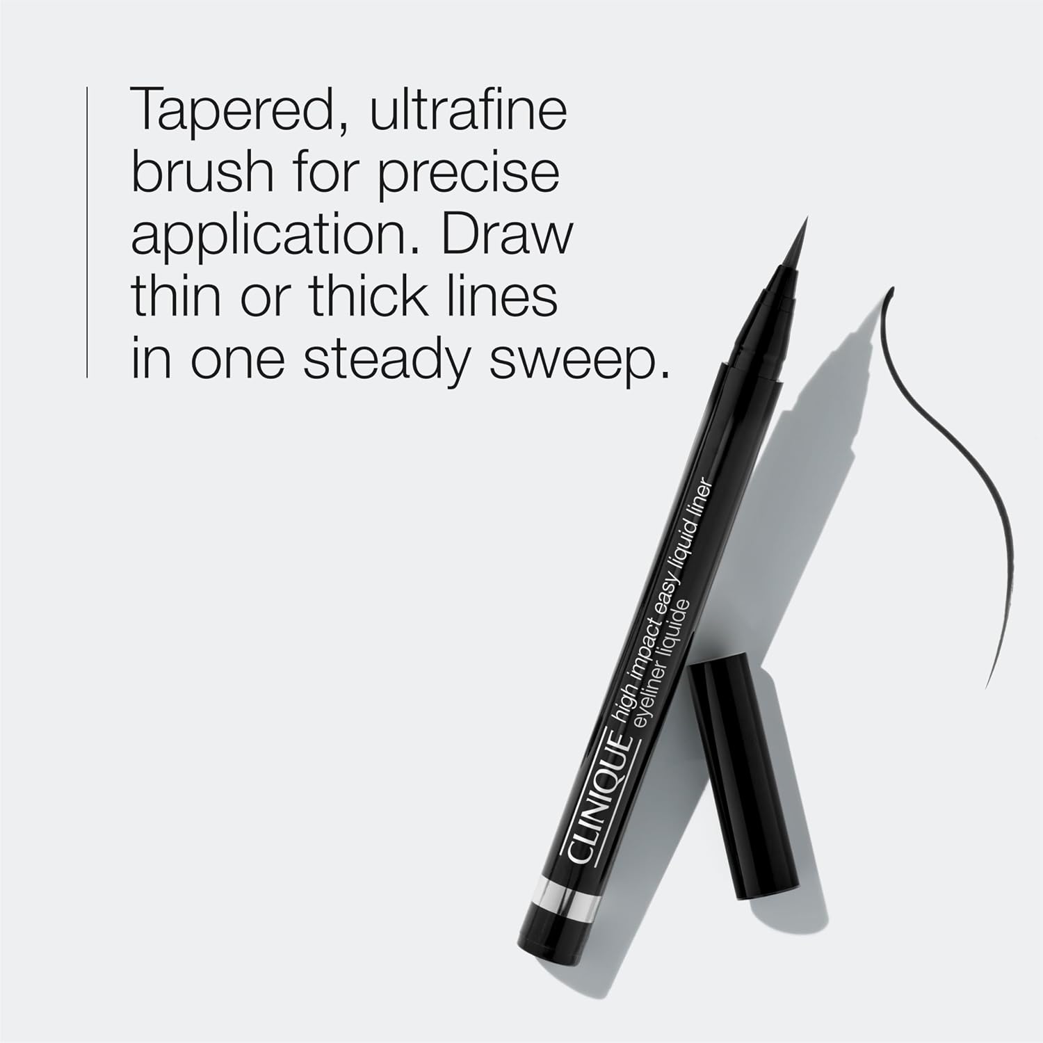 Detalle de Clinique V4R3010000 High Impact Easy Liquid Eyeliner, Waterproof Brush Pen