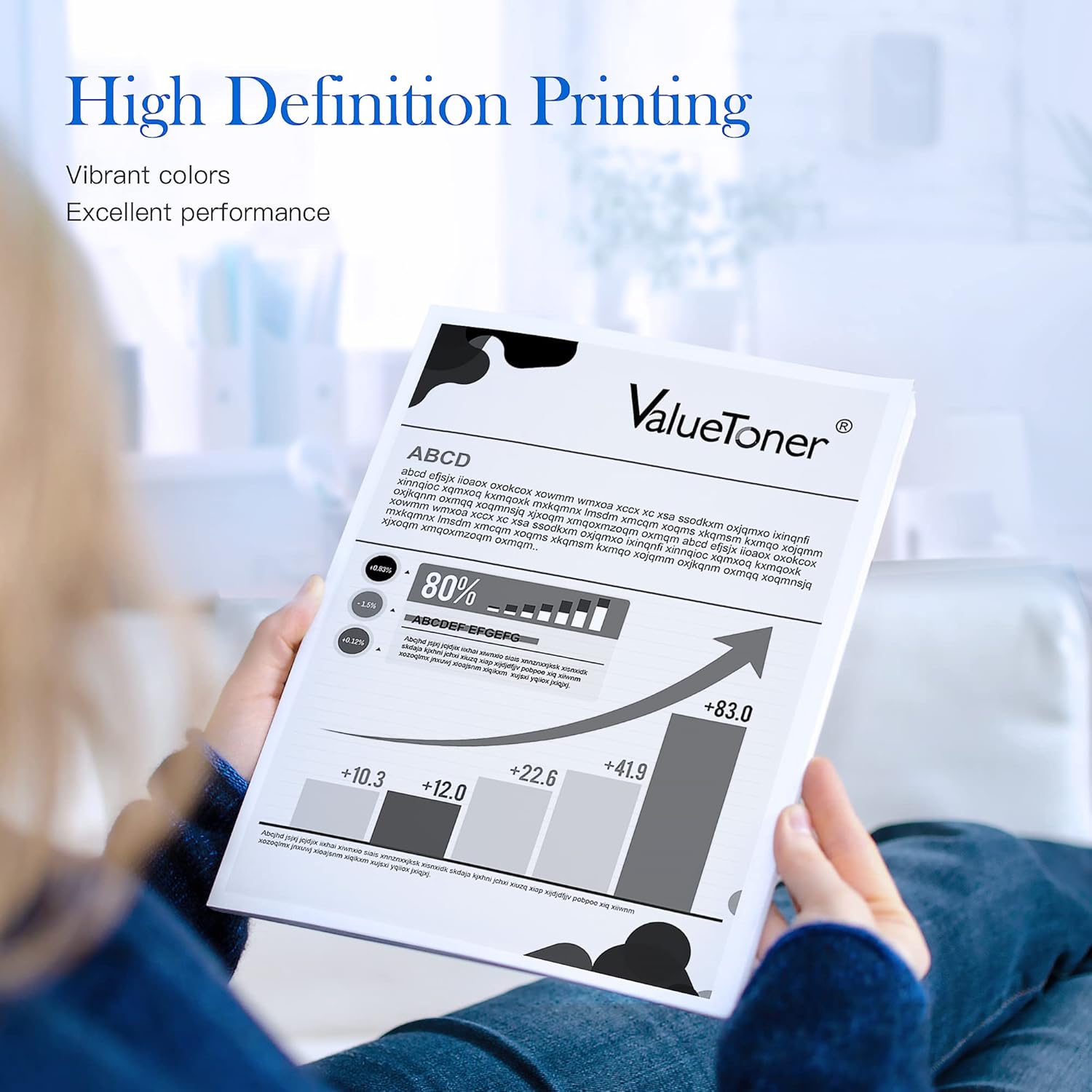 Detalle de ValueToner 62XL Schwarz kompatibel für HP 62XL (1 Pack) – schwarze Tintenpatrone