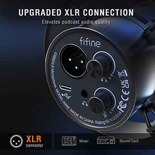Thumbnail 2 de FIFINE USB/XLR Studio Micro Dynamique — Micro cardioïde pour PC, gaming et streaming