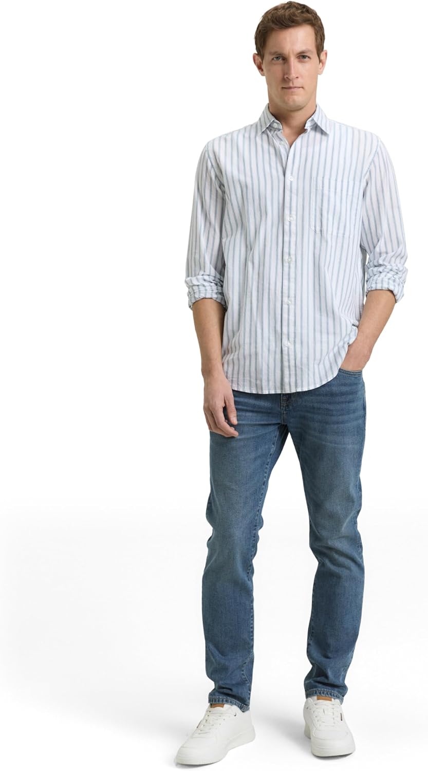 Detalle de Tom Tailor Herren TTJOSH Regular Slim Jeans im Five-Pocket-Style