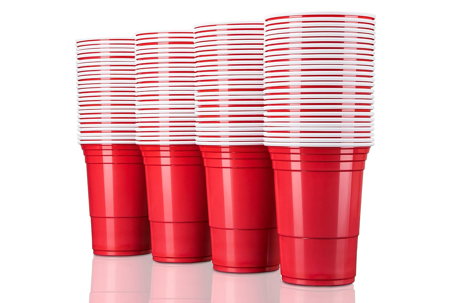 Detalle de TRESKO rode partybekers, 473 ml, herbruikbaar en extra stevig
