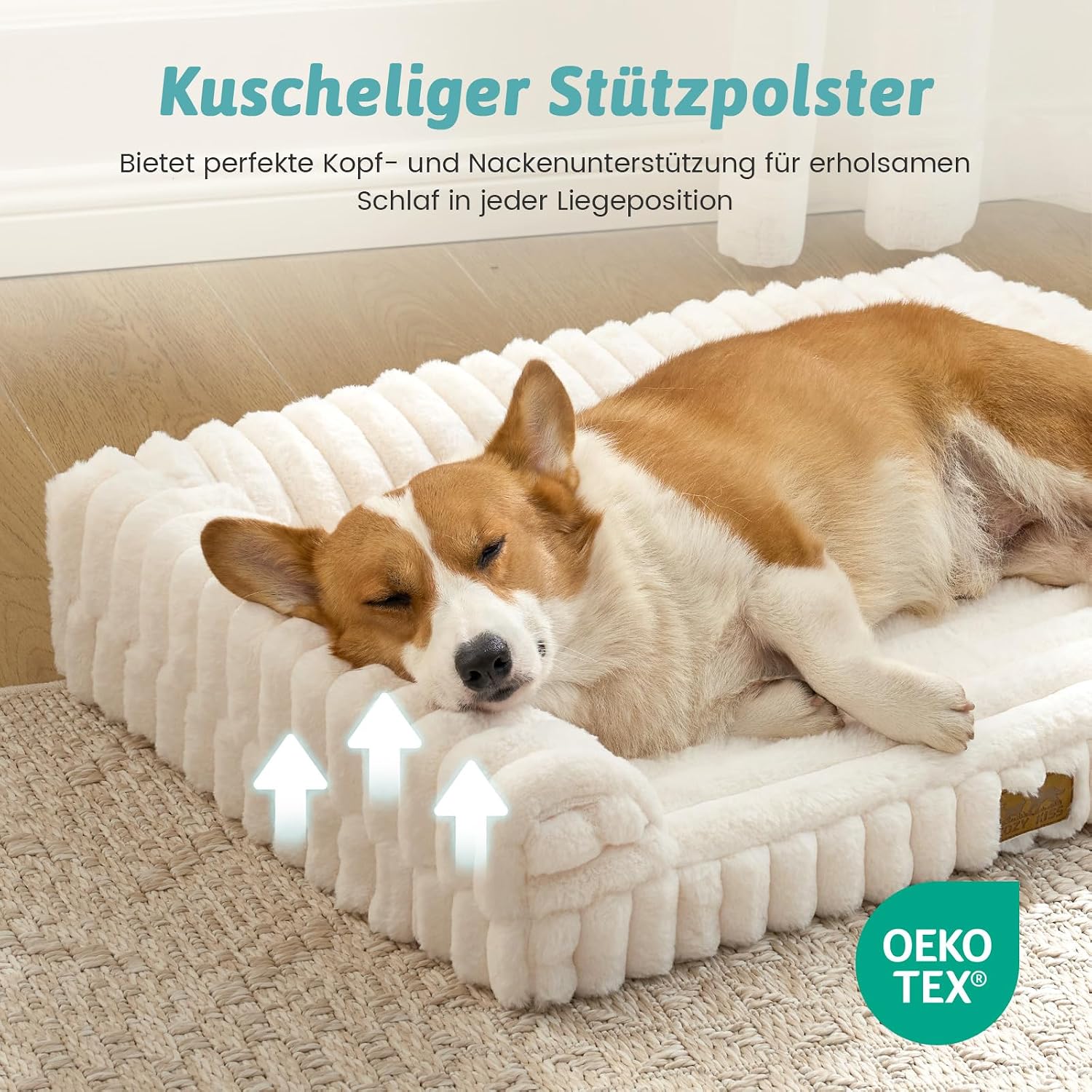 Detalle 2 de COZY KISS orthopädisches Hundebett 90x68
