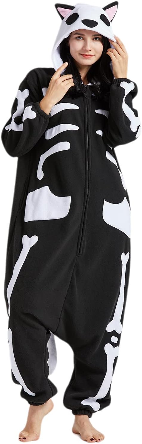 Detalle de SAMGU Adult Animal Onesie Pajamas, Polar Fleece with Hood and Pockets