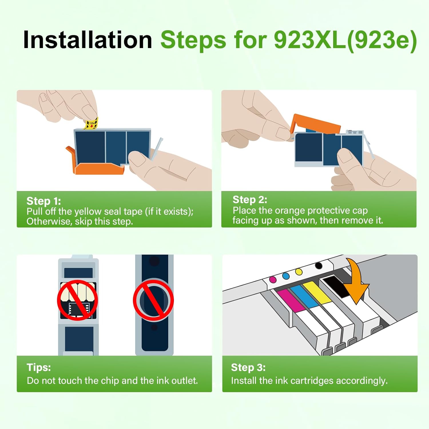 Thumbnail 4 de Toner H-Party 923XL Ink Cartridge Combo Pack for OfficeJet Pro Printers