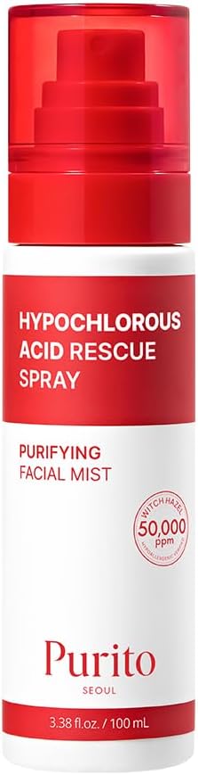 Detalle de PURITO Hypochlorous Acid Facial Spray | Witch Hazel 5% – Idrata e purifica la pelle sensibile