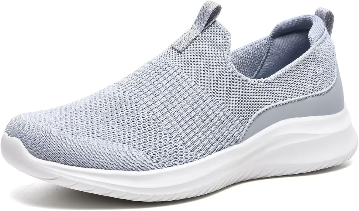Detalle de TIOSEBON Damen Walking Tennisschuhe Strick – Leichtgewicht, Slip-On & Atmungsaktiv