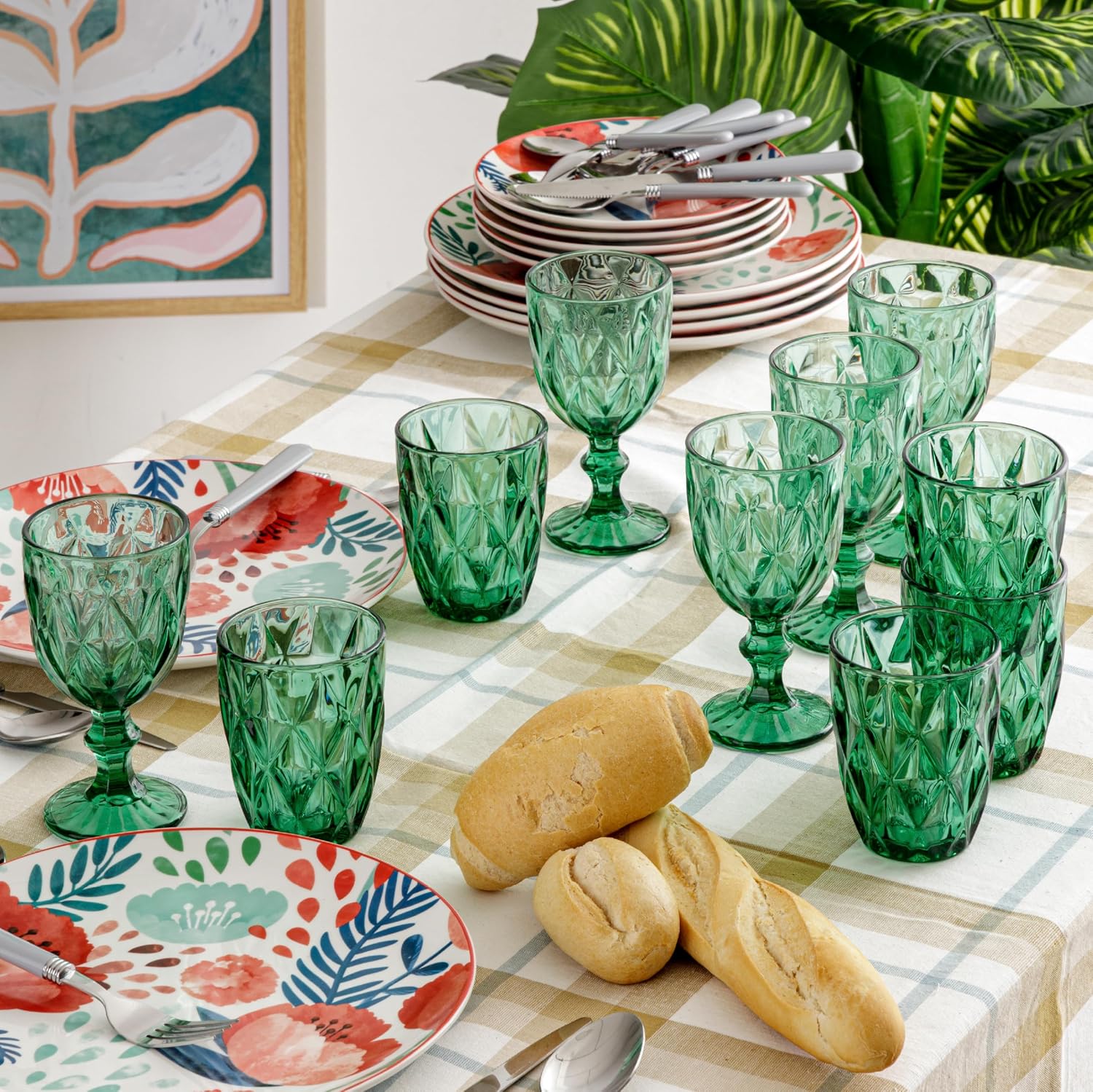 Detalle 2 de Baroni Home Diamante 28 cl, set 6 bicchieri