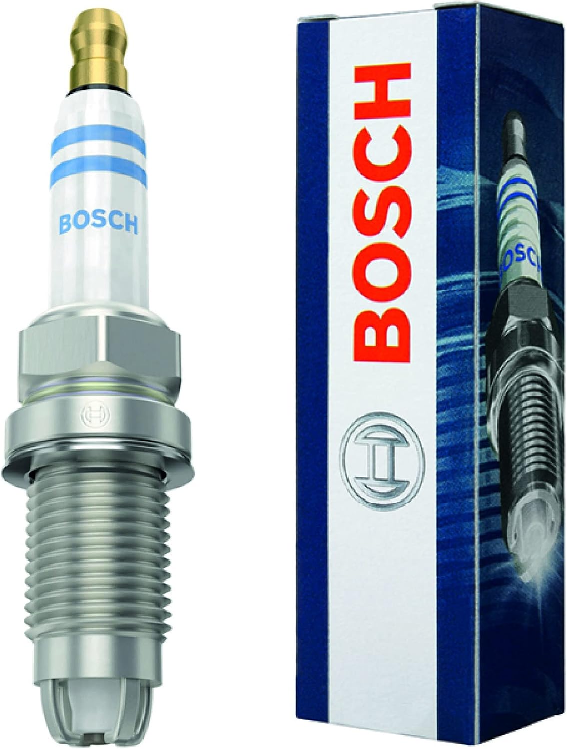 Detalle de Bosch FGR6HQE0 bougie (0242240590), nikkel, keramische isolator, M14x1.25