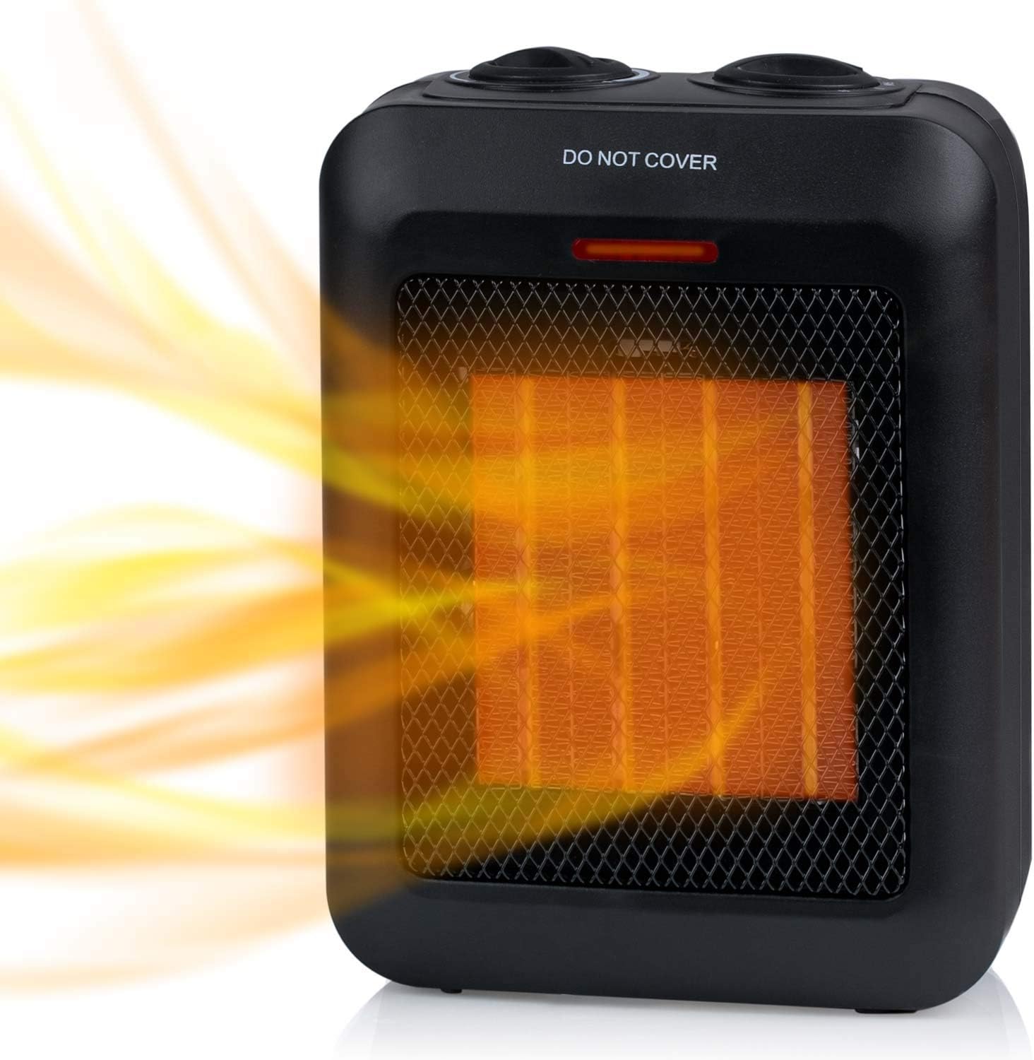 Detalle de Brightown PTC-1901 Ceramic Space Heater, 1500W/750W, Fan Mode and Safety Shut-Offs