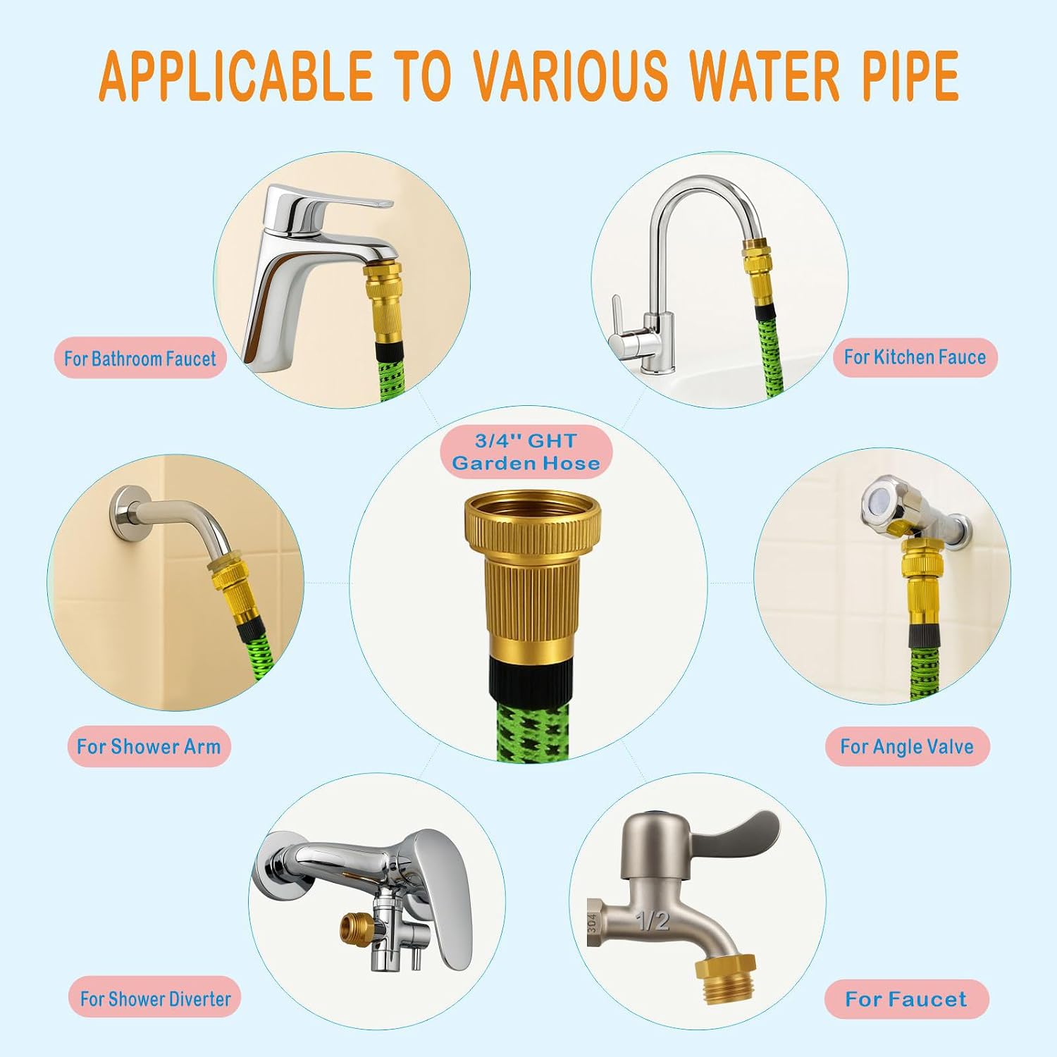 Thumbnail 4 de XNTONG Brass Hose Adapter Kit